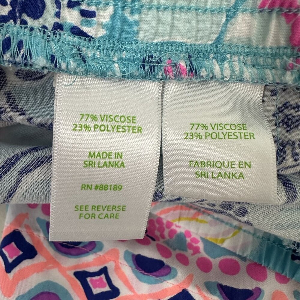 Lilly Pulitzer Katia Shorts Once‎ Upon A Tide Size S Elastic Drawstring Waist - Picture 8 of 10